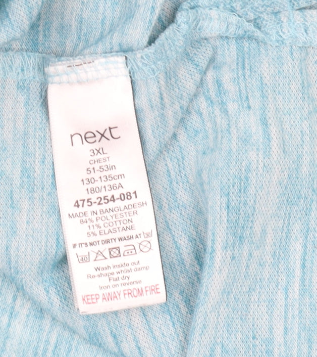 Next Men's Blue Polo Shirt 3XL Short Sleeve Casual