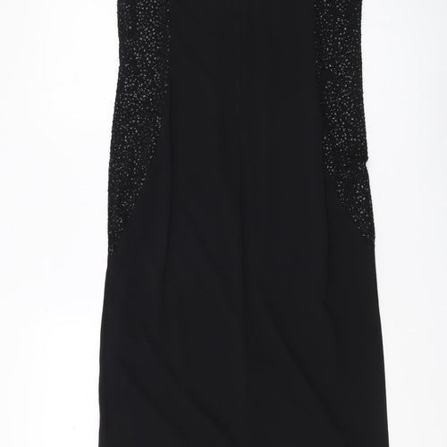 Windsmoor Women's Black Midi Sheath Dress, Size 14