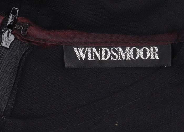 Windsmoor Women's Black Midi Sheath Dress, Size 14