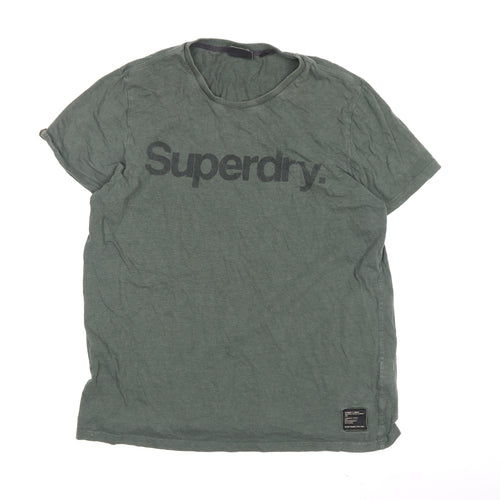 Superdry Men's Green 2XL Short Sleeve T-Shirt