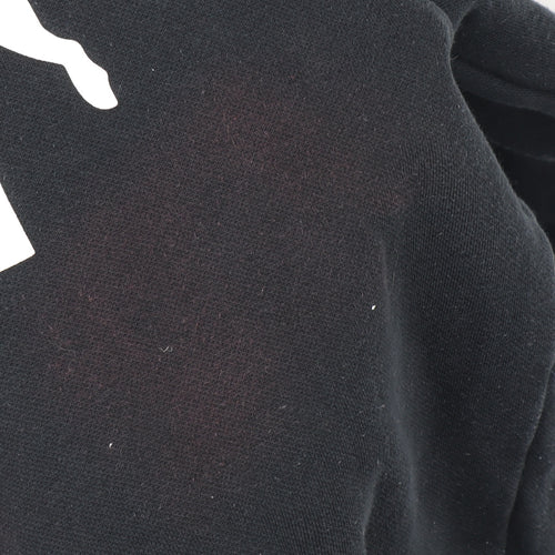 Puma Men's Black S Pullover Hoodie with Logo