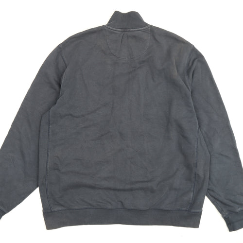 Original Penguin Men's Black XL Lightweight Half Zip Sweatshirt
