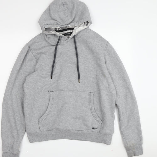 Guide London Men's Grey Pullover Hoodie Size L