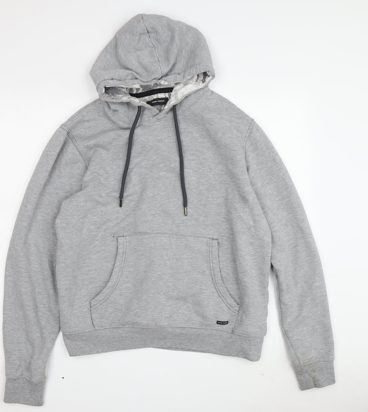 Guide London Men's Grey Pullover Hoodie Size L