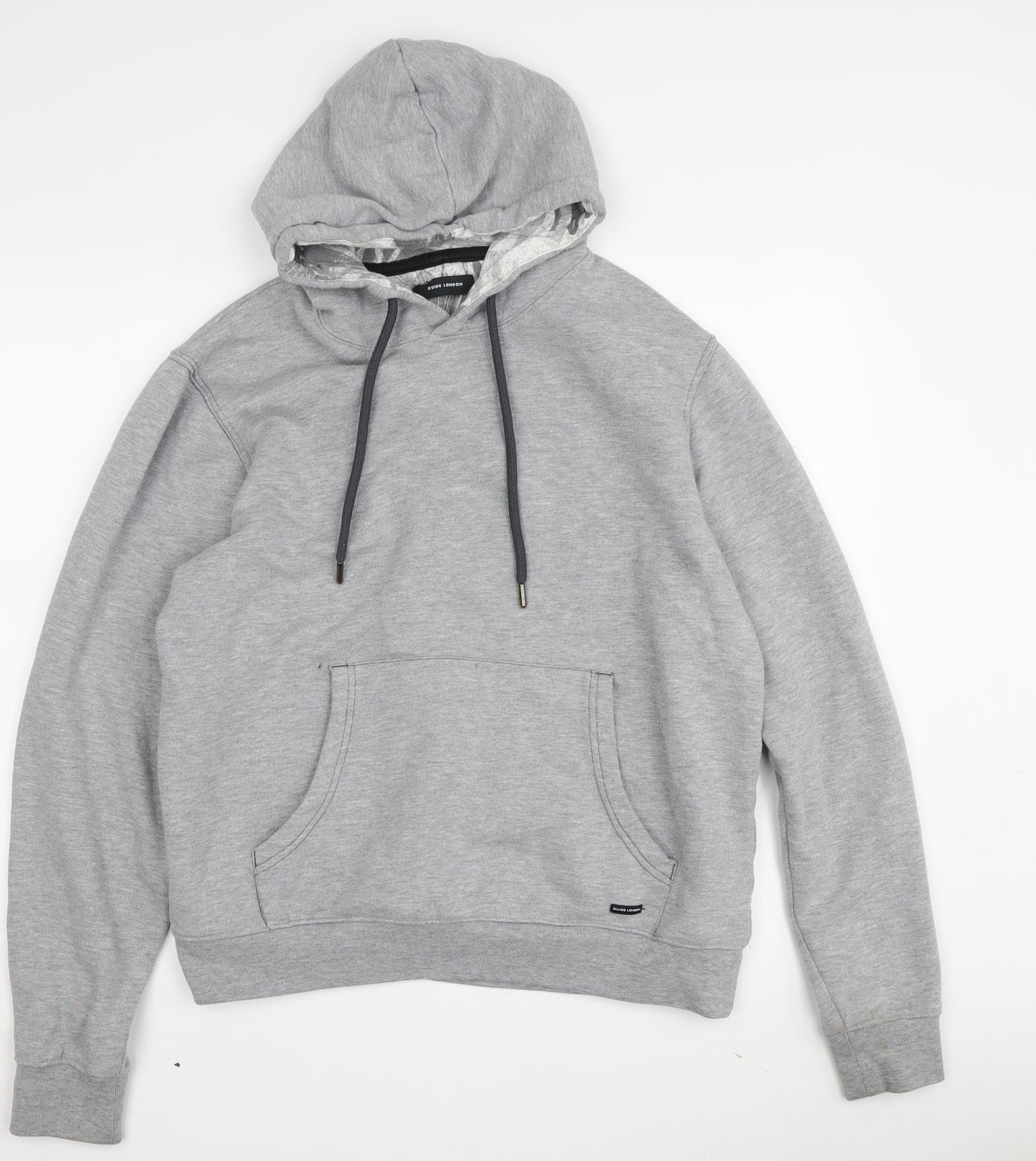 Guide London Men's Grey Pullover Hoodie Size L