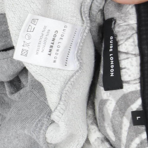 Guide London Men's Grey Pullover Hoodie Size L