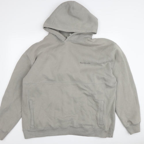 Abercrombie & Fitch Men's Grey XL Pullover Hoodie