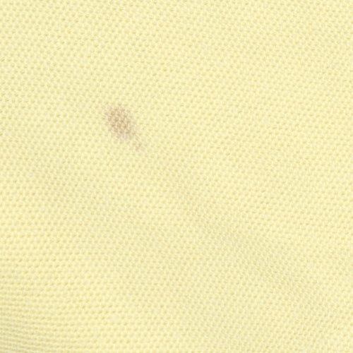 Tyrwhitt Men Yellow Striped Polo Shirt M Casual
