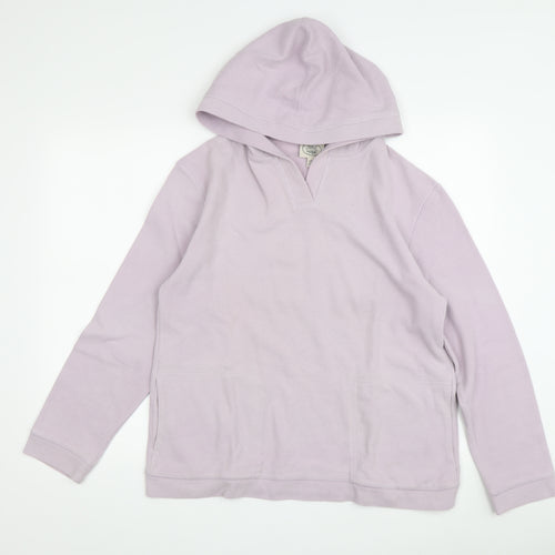 Laura Ashley Women's Purple Pullover Hoodie M