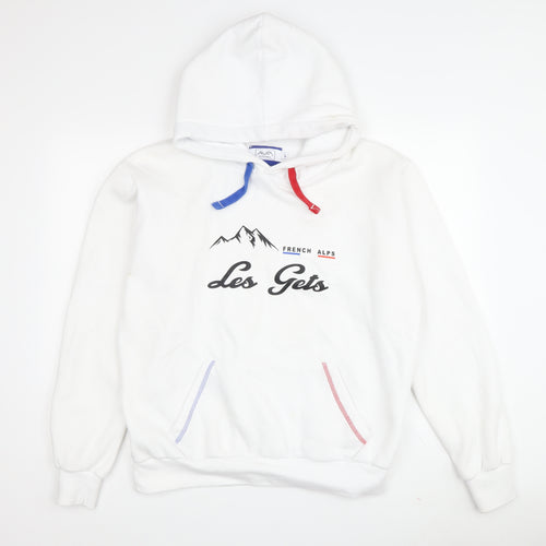 Avomarks Unisex White Pullover Hoodie L