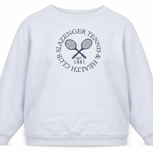 Slazenger Women's Blue Sweatshirt, Size 14, Sports Logo