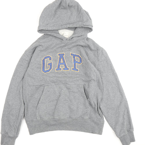 Gap Grey Unisex Pullover Hoodie, Size S, Casual Style