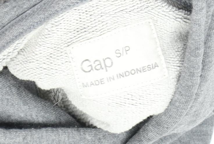 Gap Grey Unisex Pullover Hoodie, Size S, Casual Style