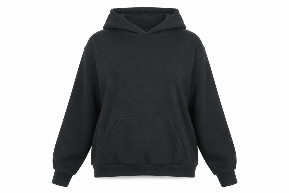 Front view of Ardene Women's Black Pullover Hoodie, size S, Casual Wear