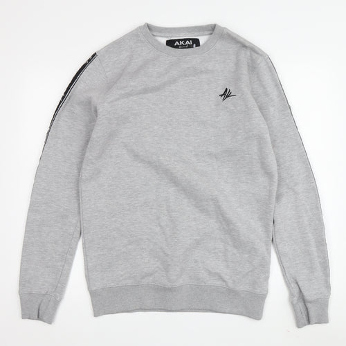 AKAI Men's Grey Pullover Sweatshirt Small