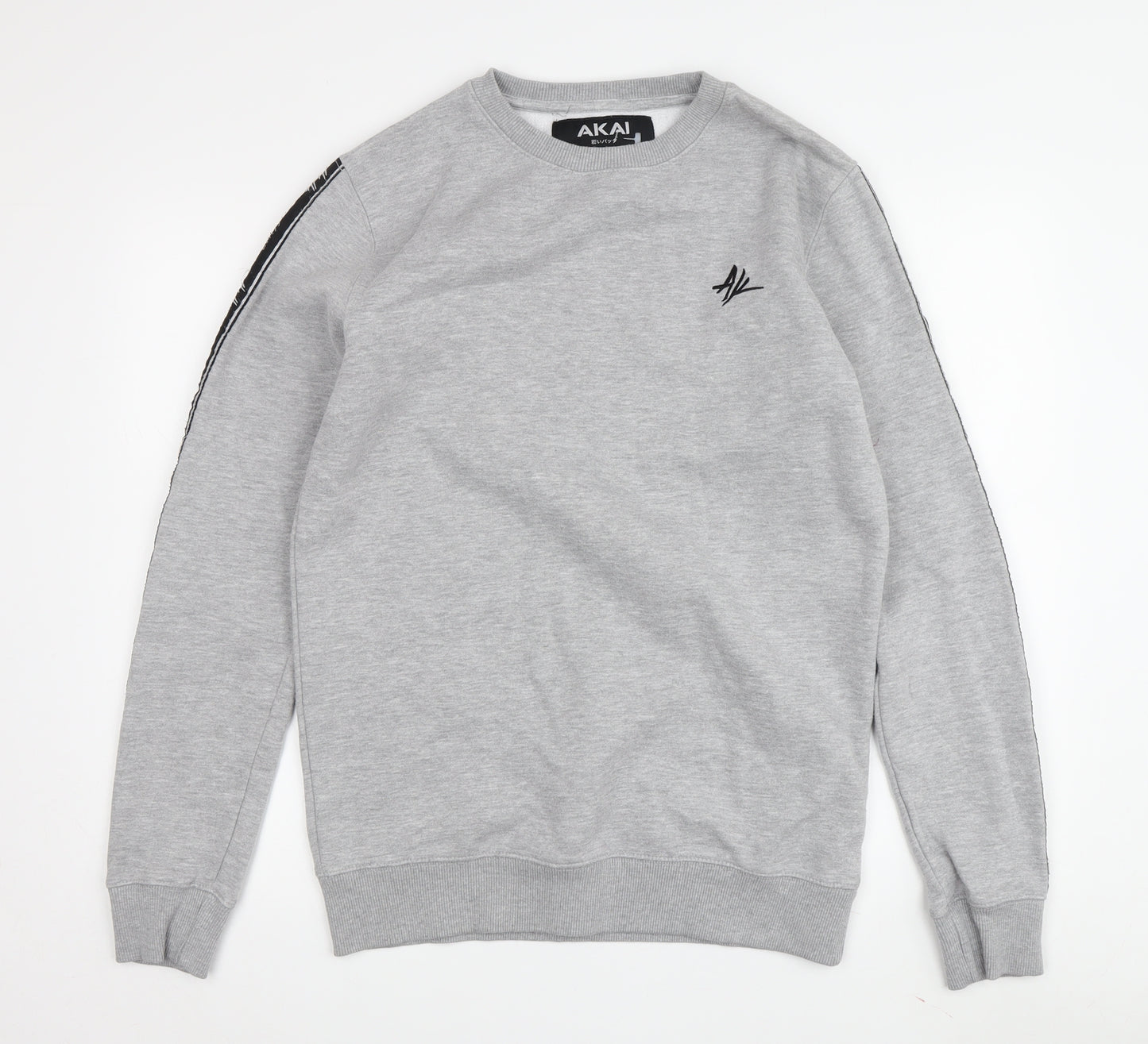 AKAI Men's Grey Pullover Sweatshirt Small