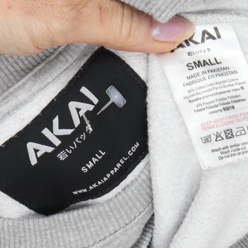 AKAI Men's Grey Pullover Sweatshirt Small