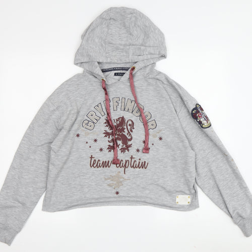 Harry Potter Women's Grey S Hoodie with Embroidered Accents