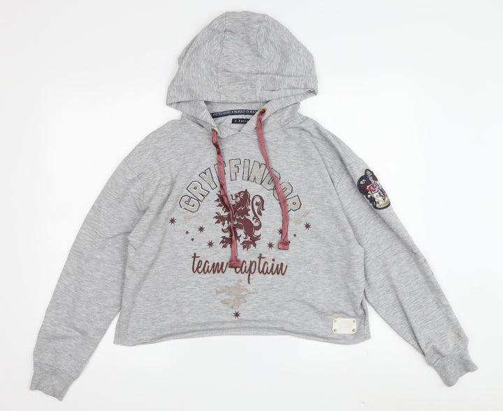 Harry Potter Women's Grey S Hoodie with Embroidered Accents