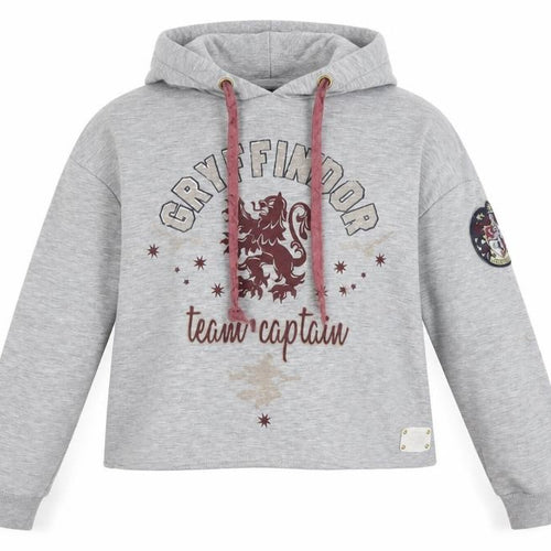 Harry Potter Women's Grey S Hoodie with Embroidered Accents
