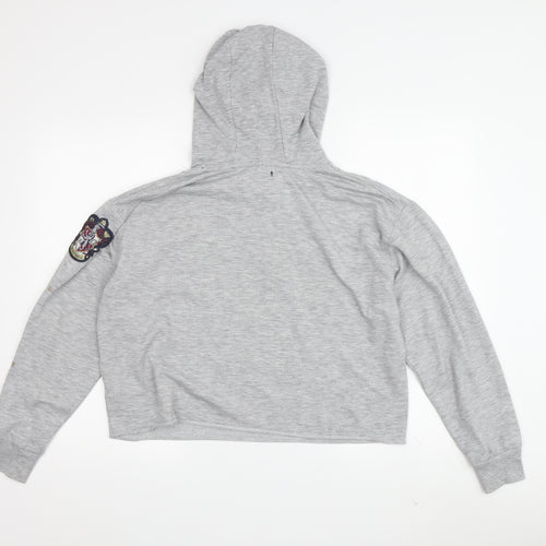 Harry Potter Women's Grey S Hoodie with Embroidered Accents