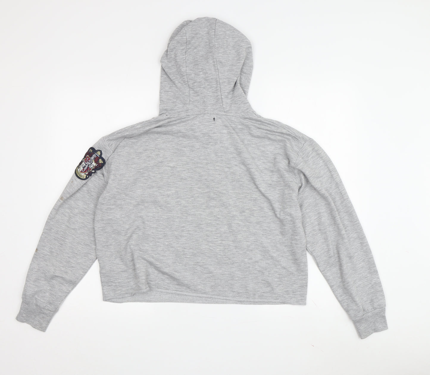 Harry Potter Women's Grey S Hoodie with Embroidered Accents