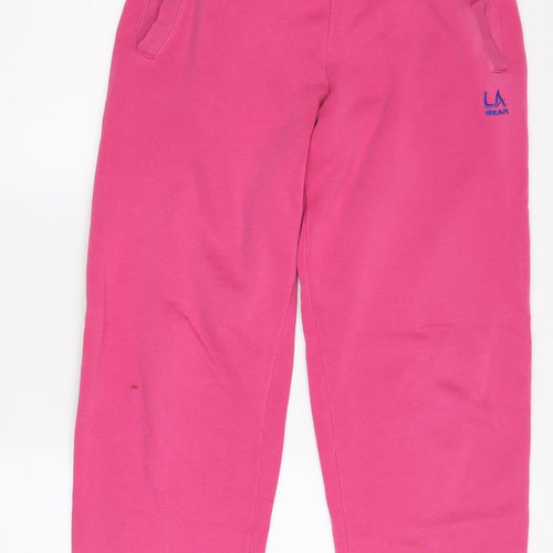 LA Gear Girls Pink Jogger Sweatpants Size 13