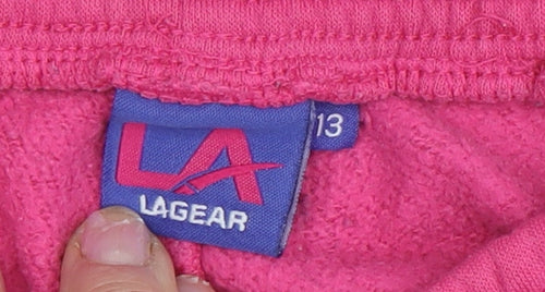 LA Gear Girls Pink Jogger Sweatpants Size 13