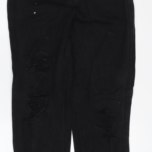 Boohoo Women's Black Skinny Distressed Jeans Size 6
