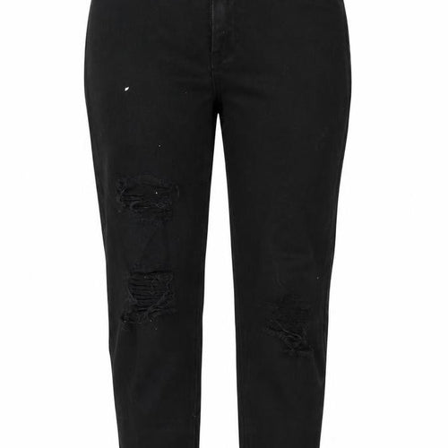 Boohoo Women's Black Skinny Distressed Jeans Size 6