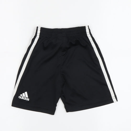 Adidas Unisex Black Sports Shorts - Size 10-12