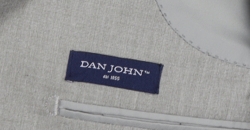 Dan John Men's Grey Blazer, Size 46, Formal Classic Style