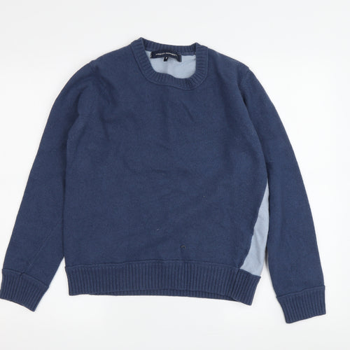 French Connection Boys Blue M Pullover Jumper Wool Blend