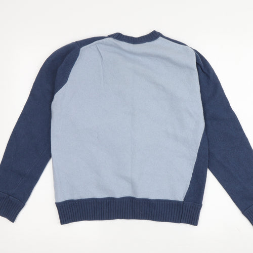 French Connection Boys Blue M Pullover Jumper Wool Blend