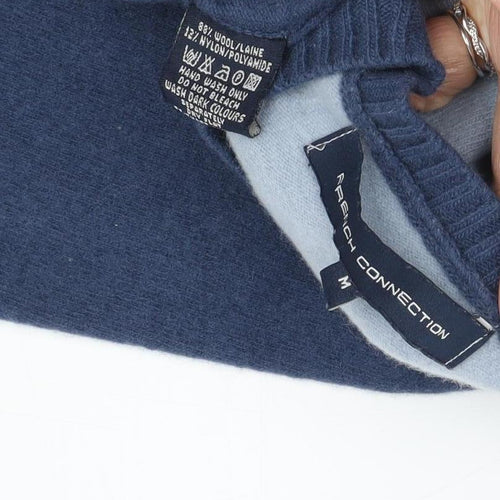 French Connection Boys Blue M Pullover Jumper Wool Blend