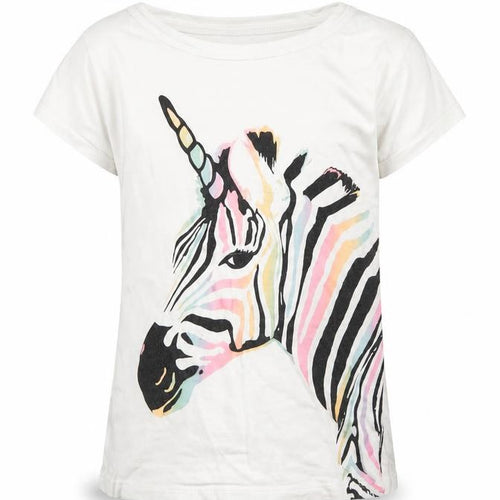 GAP Girls Unicorn T-Shirt, White Multicoloured, Size L