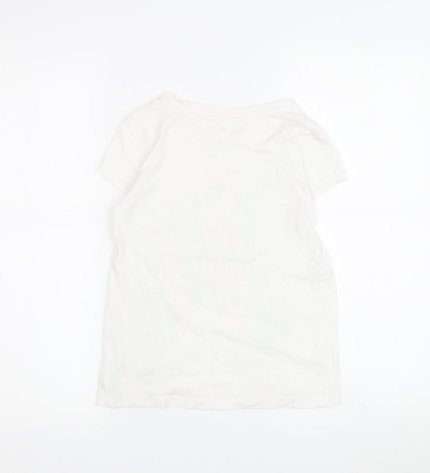 GAP Girls Unicorn T-Shirt, White Multicoloured, Size L