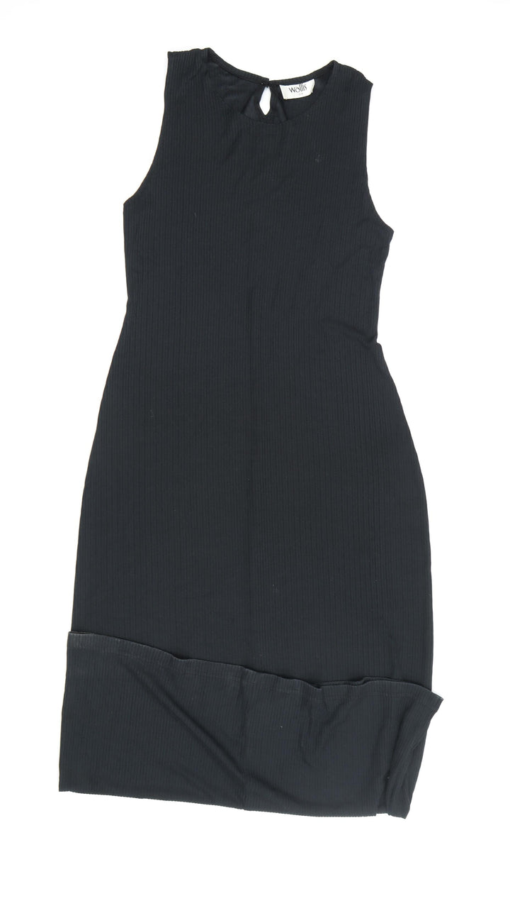 Wallis Women's Black Sleeveless Dress Size 14