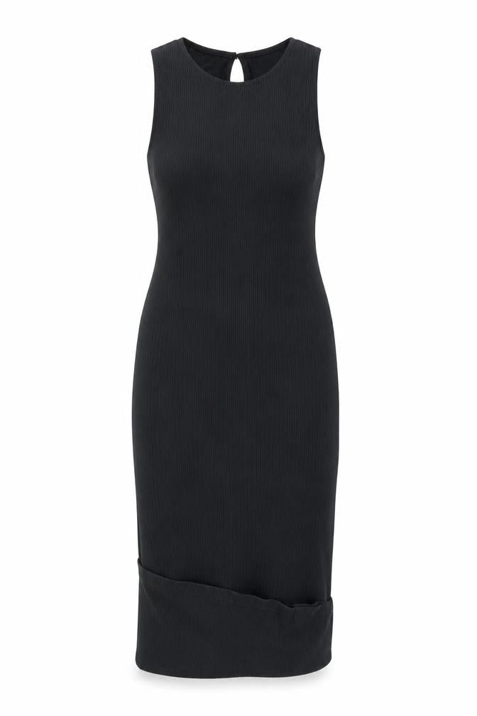 Front view of Wallis Women's Black Sleeveless Dress, size 14