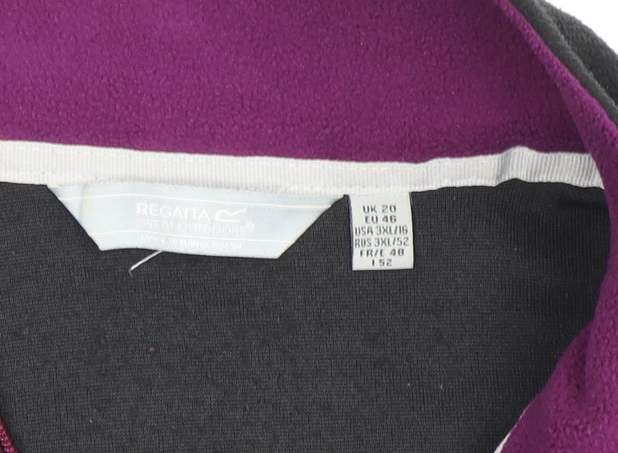 Regatta Women's Black Fleece Waistcoat Size 20