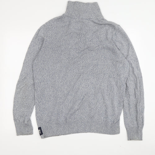 SuperDry Men's Grey XL 1/2 Zip Knit Jumper