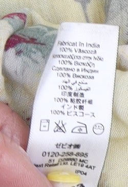 Next Women's Multicoloured Floral Tunic Blouse Size 20