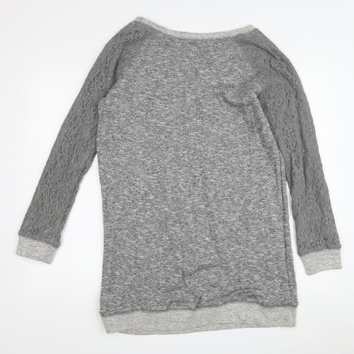 New Look Women's Grey Pullover Sweatshirt Size 14
