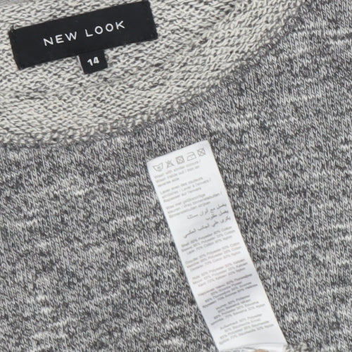 New Look Women's Grey Pullover Sweatshirt Size 14
