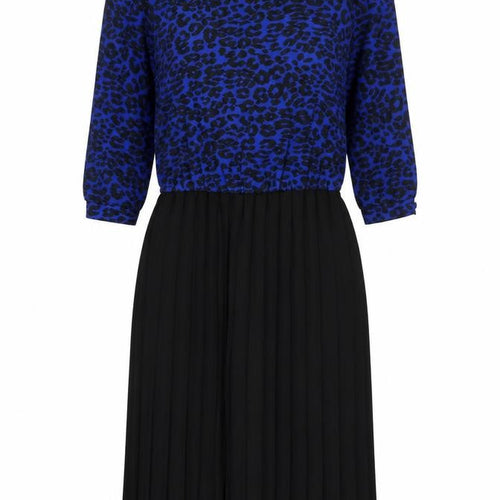 Richard Shops Women's Blue Animal Print Dress, Size 12
