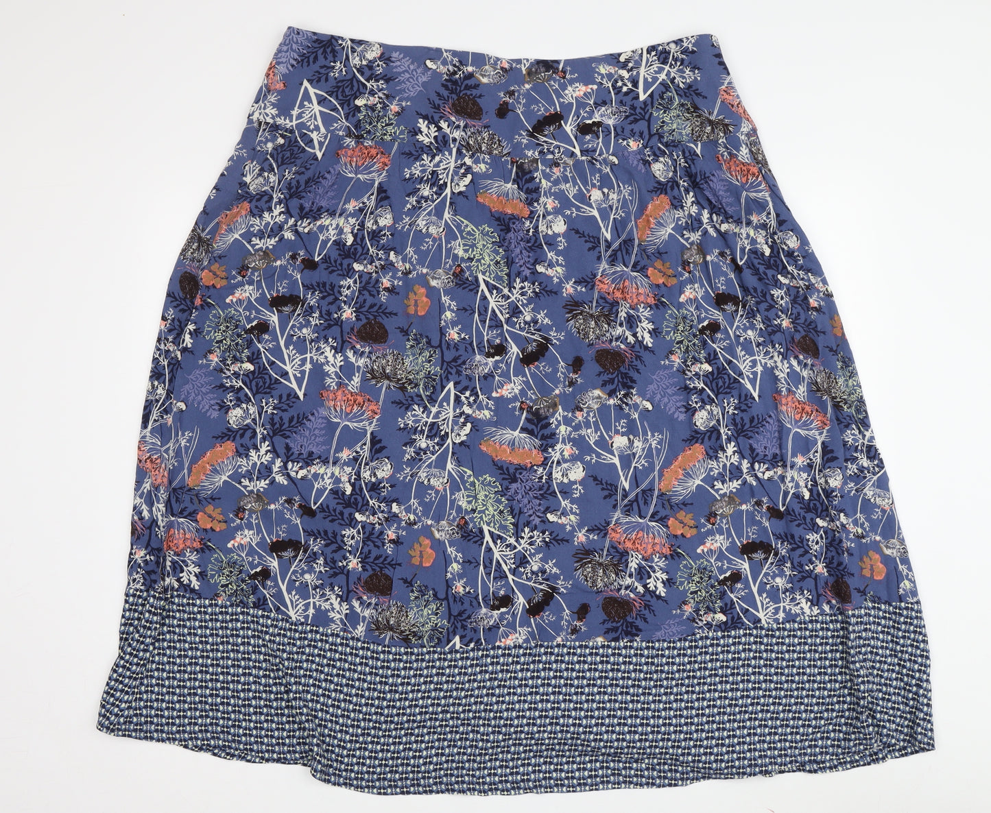White Stuff Women's Multicoloured Floral Skirt Size 18