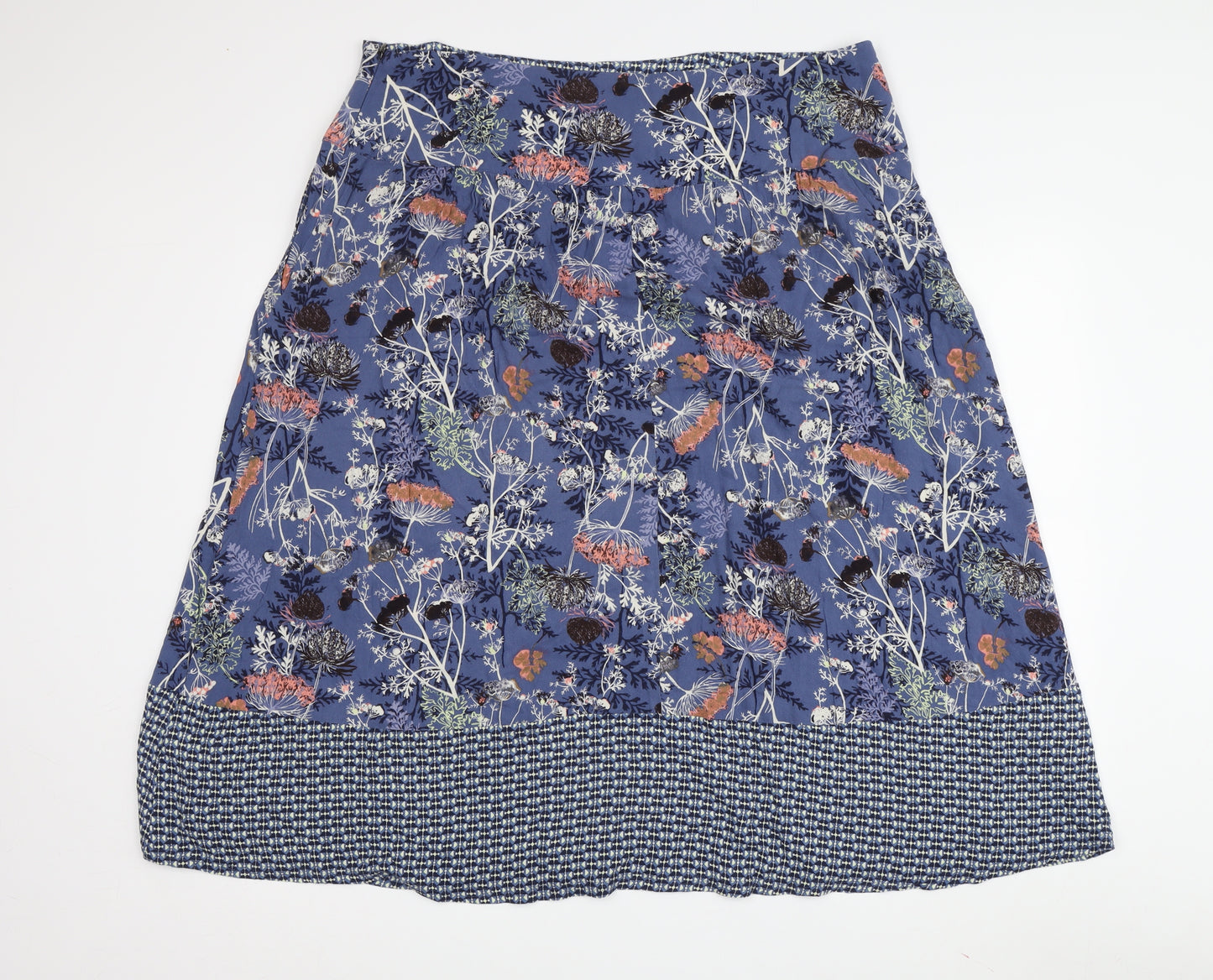 White Stuff Women's Multicoloured Floral Skirt Size 18