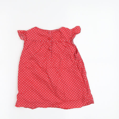 Gap Red Girls' Polka Dot Sleeveless Dress - Size 3 Years