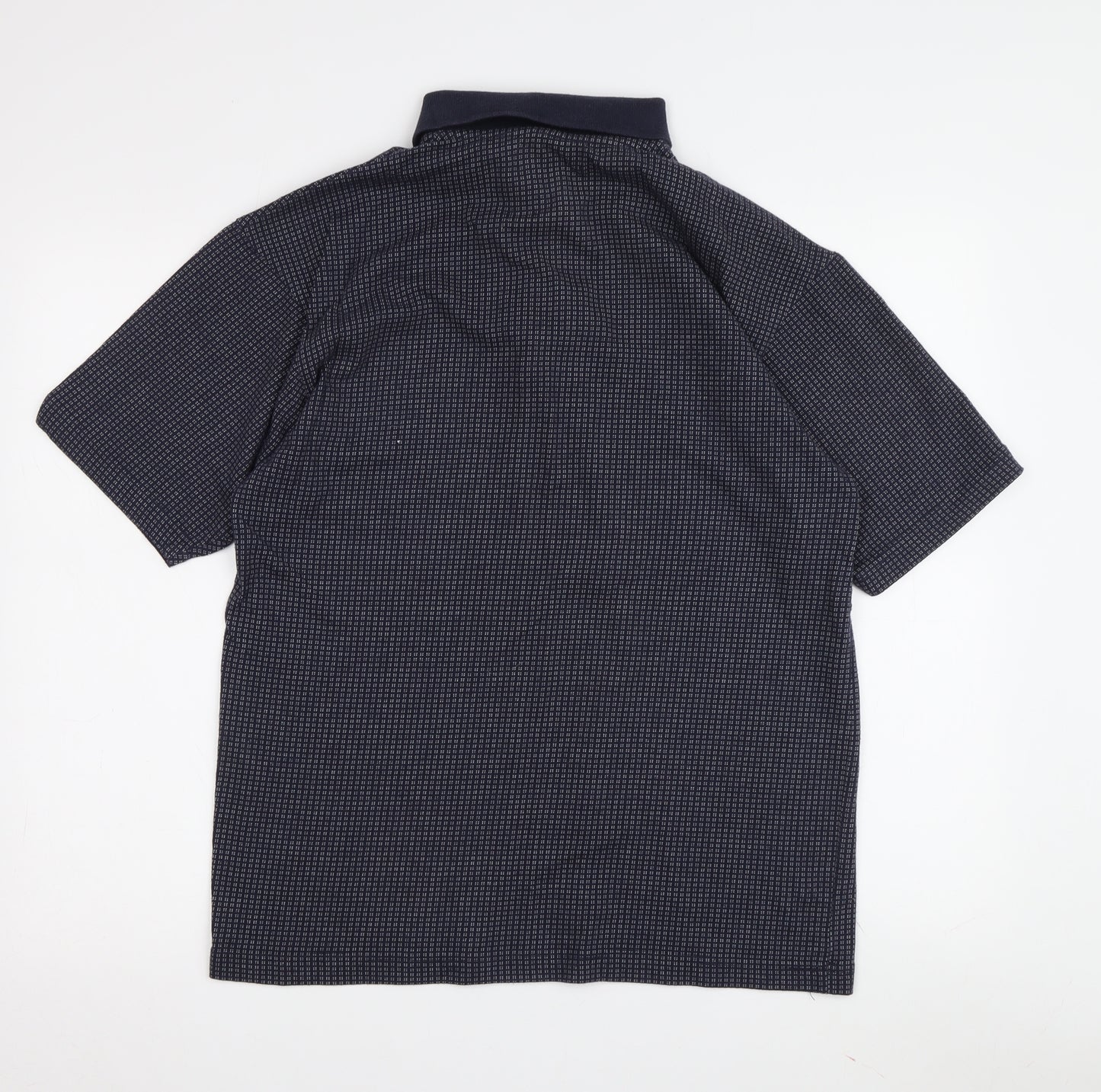 Armando Men's Black Check Polo Shirt Size S