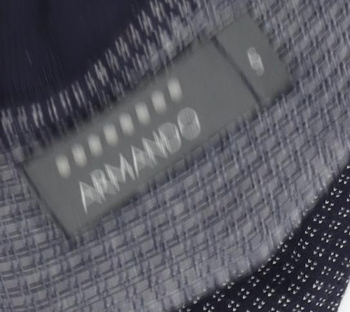 Armando Men's Black Check Polo Shirt Size S